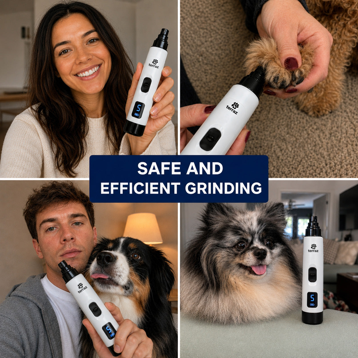 Terraz™ Ultra-Quiet Pet Nail Grinder