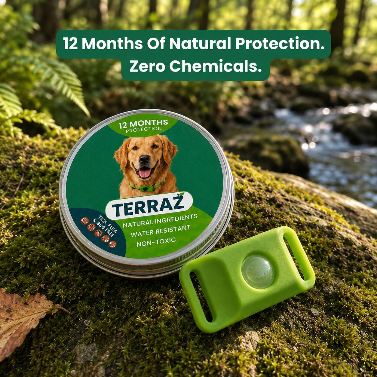 Terraz™ Flea & Tick Tag for Dogs (12-Month)